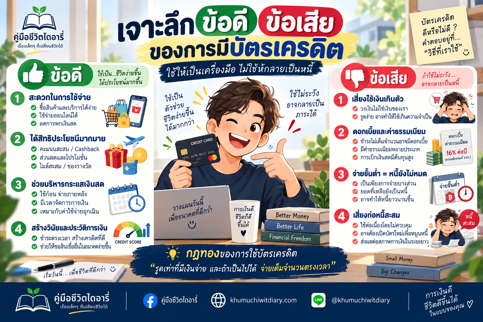 วิธีเลือกบัตรเครดิตให้เหมาะกับตัวเอง