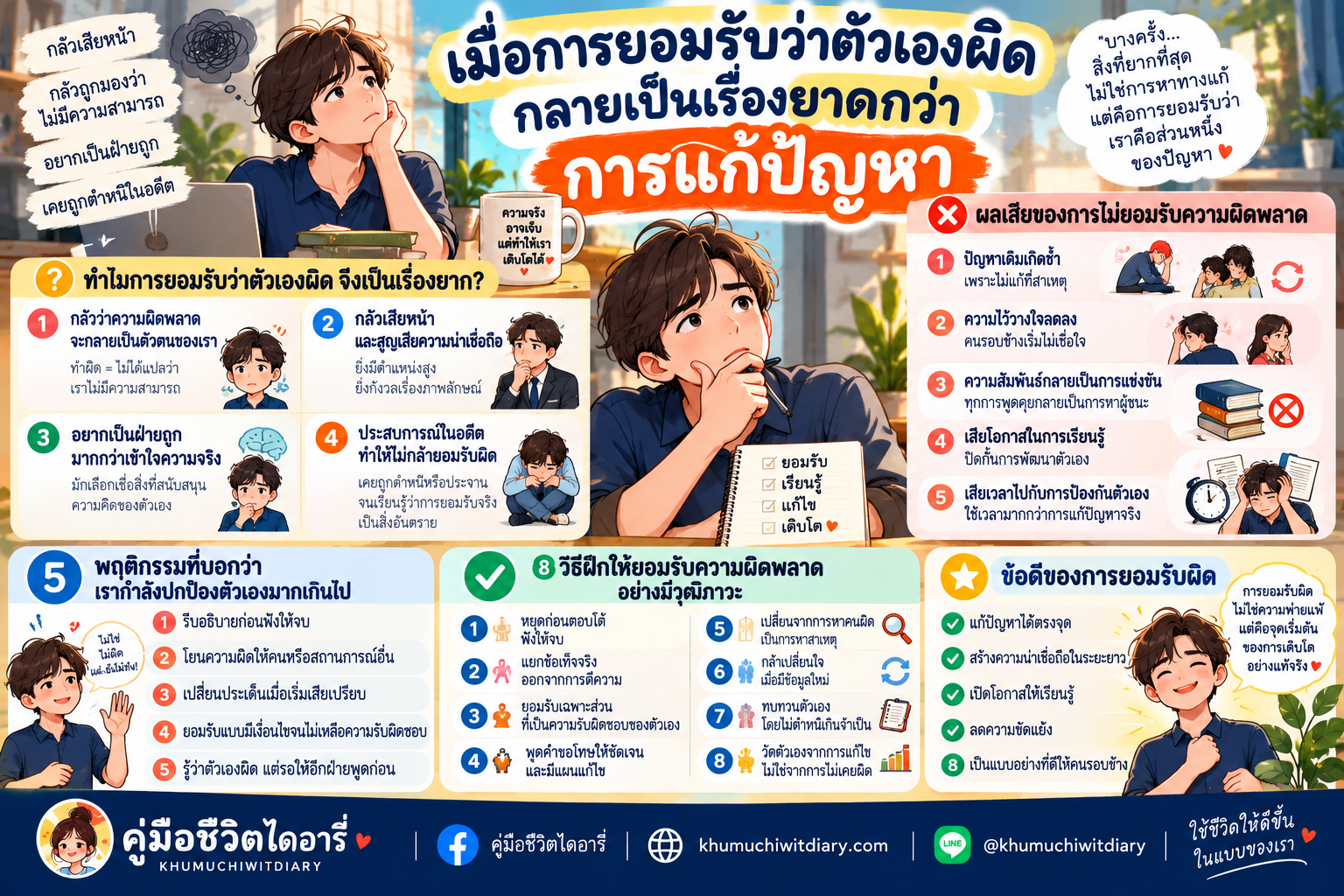 เมื่อการยอมรับว่าตัวเองผิด กลายเป็นเรื่องยากกว่าการแก้ปัญหา